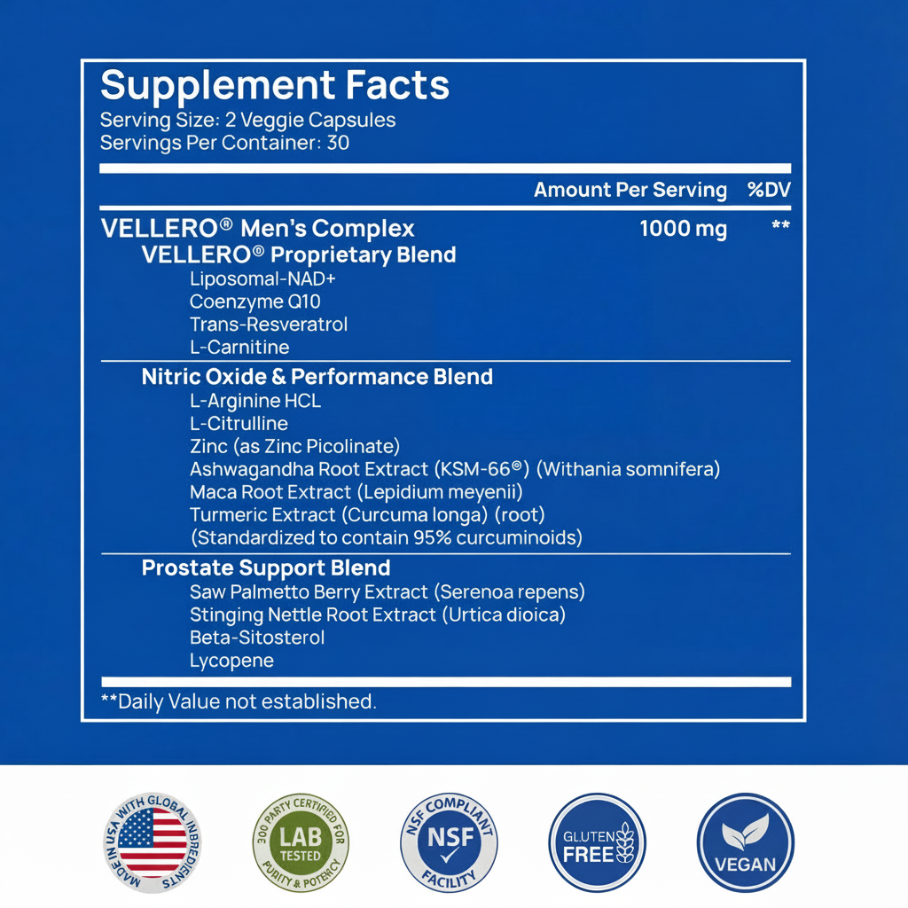 Peak Performance NAD+ Complex For Men