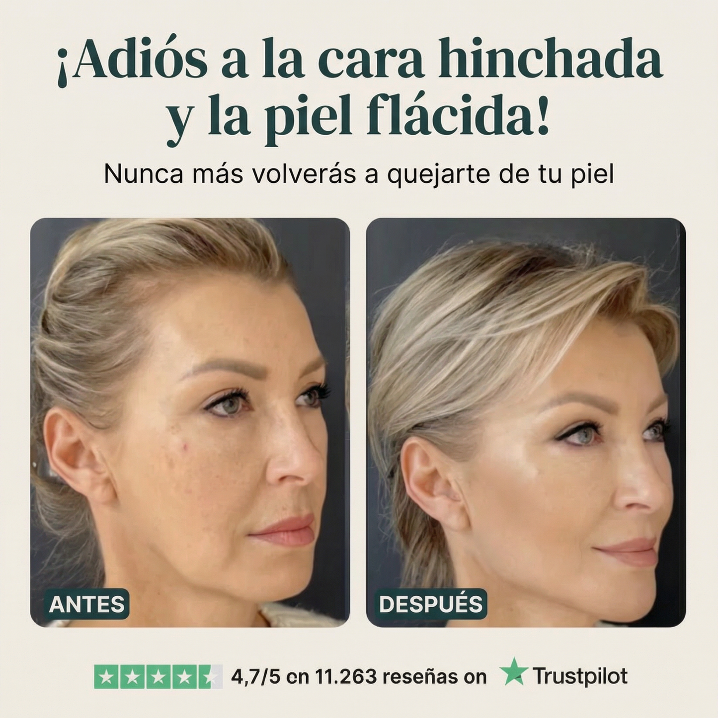 Desinflama y Define en 60 Segundos. Linfa, No Músculo.